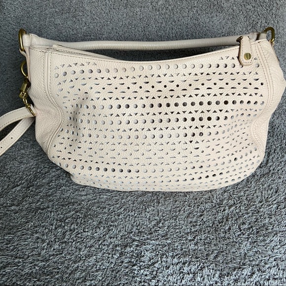 J. Crew Blush Pink Biennial Cutout Hobo Purse - Picture 4 of 16